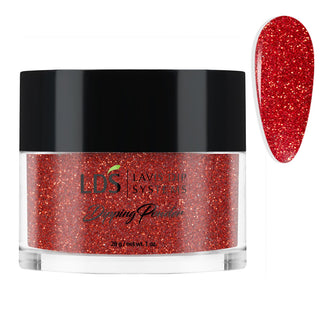  LDS Glitter Red Dipping Powder Nail Colors - 163 A Thousand Kisses by LDS sold by DTK Nail Supply