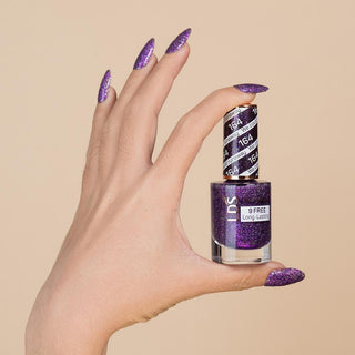 LDS Gel Nail Polish Duo - 164 Glitter, Purple Colors - We Could Runaway by LDS sold by DTK Nail Supply