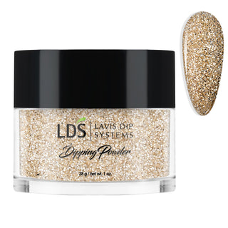  LDS Dipping Powder Nail - 168 Let Me Explain - Glitter, Gold Colors by LDS sold by DTK Nail Supply