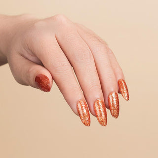  LDS Gel Nail Polish Duo - 174 Glitter, Orange Colors - Sunset Soirée by LDS sold by DTK Nail Supply