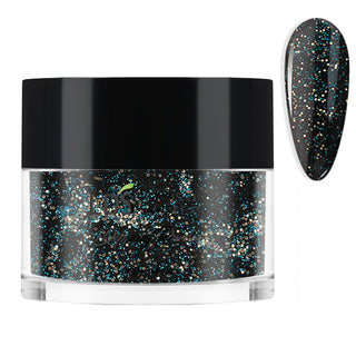  LDS Dipping Powder Nail - 179 Galaxy - Black, Glitter Colors by LDS sold by DTK Nail Supply