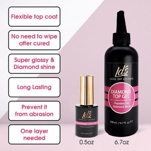  LDS Gel Base, Diamond Top, Strengthener - 0.5 oz by LDS sold by DTK Nail Supply