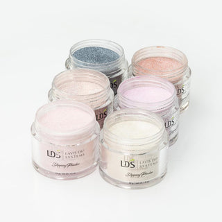  LDS Bridal Collection 1oz/ea (06 Colors): 153, 154, 155, 156, 157, 158 by LDS sold by DTK Nail Supply