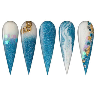  LDS Dipping Powder Nail - 161 Life Is Lit - Blue, Glitter Colors by LDS sold by DTK Nail Supply