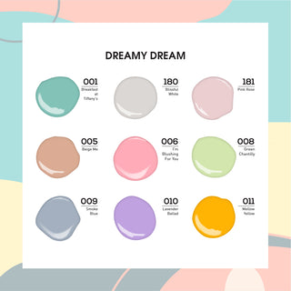  DREAMY DREAM - LDS Holiday Nail Lacquer Collection: 001; 180; 181; 005; 006; 008; 009; 010; 011 by LDS sold by DTK Nail Supply