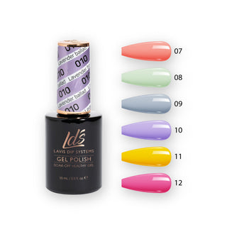  LDS Healthy Gel Color Set (6 colors) : 7 to 12 by LDS sold by DTK Nail Supply