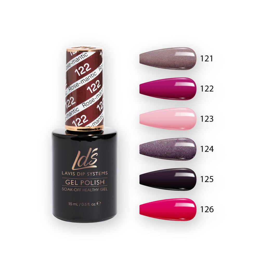  LDS Hema Free Gel Polish Set (6 colors): 121 to 126 by LDS sold by DTK Nail Supply