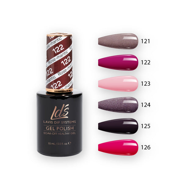  LDS Hema Free Gel Polish Set (6 colors): 121 to 126 by LDS sold by DTK Nail Supply