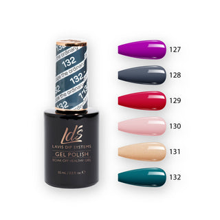 LDS Healthy Gel Color Set (6 colors): 127 to 132 by LDS sold by DTK Nail Supply