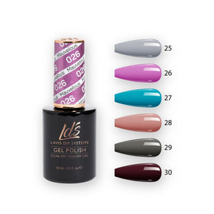  LDS Hema Free Gel Polish Set (6 colors): 025 to 030 by LDS sold by DTK Nail Supply