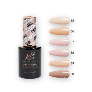 LDS Healthy Gel Color Set (6 colors) : 55 to 60 by LDS sold by DTK Nail Supply