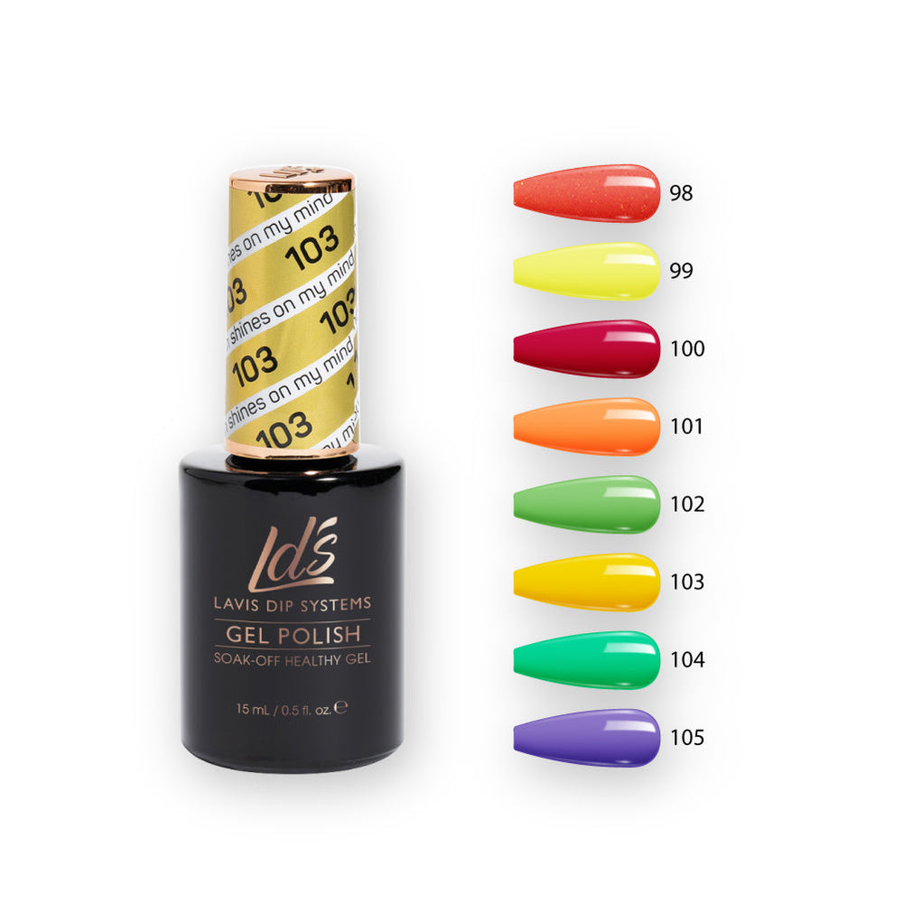  LDS Hema Free Gel Polish Set (8 colors): 098 to 105 by LDS sold by DTK Nail Supply