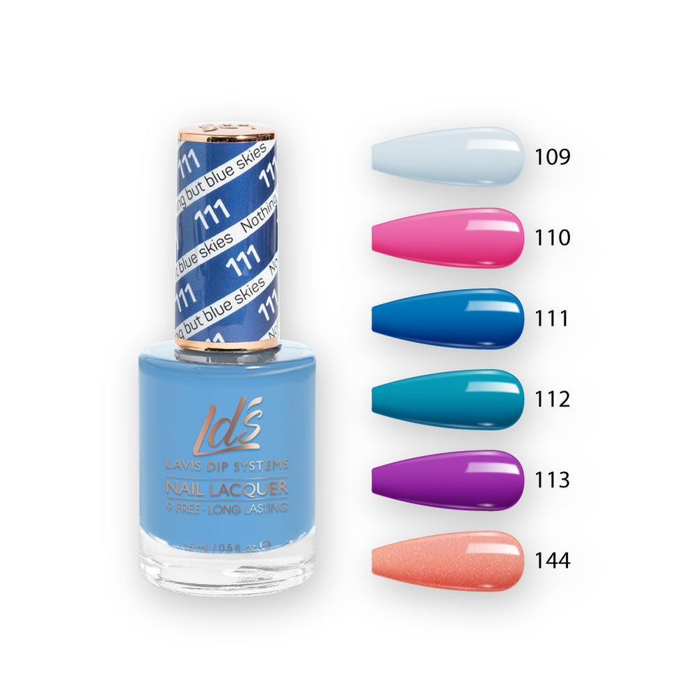  LDS Healthy Nail Lacquer Set (6 colors): 109 to 114 by LDS sold by DTK Nail Supply