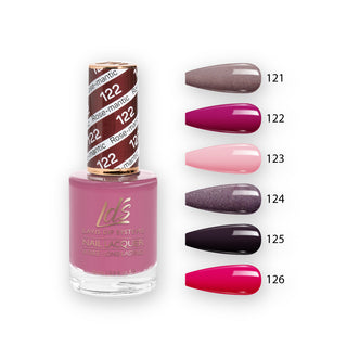 LDS Healthy Nail Lacquer Set (6 colors): 121 to 126 by LDS sold by DTK Nail Supply