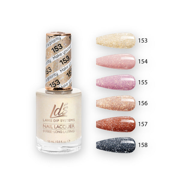  LDS Healthy Nail Lacquer Set (6 colors): 153 to 158 by LDS sold by DTK Nail Supply