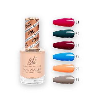  LDS Healthy Nail Lacquer Set (6 colors): 031 to 036 by LDS sold by DTK Nail Supply