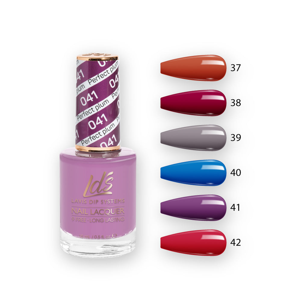  LDS Healthy Nail Lacquer Set (6 colors): 037 to 042 by LDS sold by DTK Nail Supply