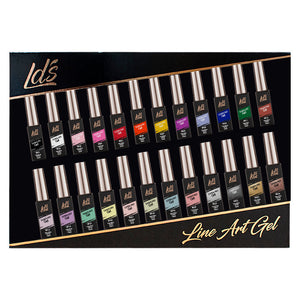  LDS Gel Polish Nail Art Liner Set (24 colors): 01-24 (ver 2) by LDS sold by DTK Nail Supply