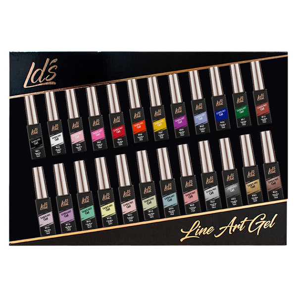  LDS Gel Polish Nail Art Liner Set (24 colors): 01-24 (ver 2) by LDS sold by DTK Nail Supply