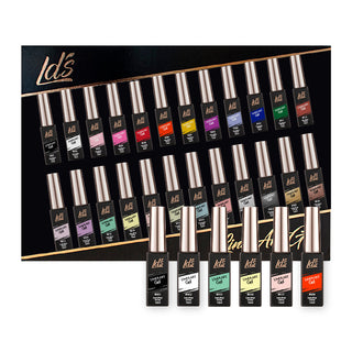  LDS Gel Polish Nail Art Liner Set (24 colors): 01-24 (ver 2) by LDS sold by DTK Nail Supply