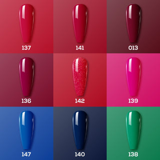  BACKSTAGE SECRET - LDS Holiday Gel Nail Polish Collection: 013, 136, 137, 138, 139, 140, 141, 142, 147 by LDS sold by DTK Nail Supply