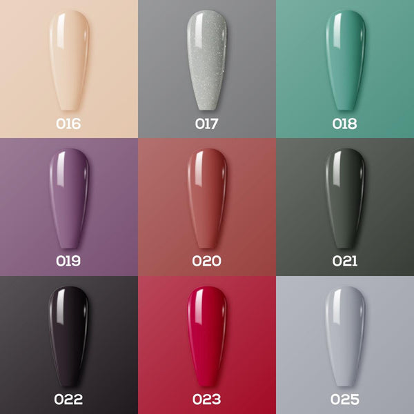  COOL VIBES - LDS Holiday Healthy Nail Lacquer Collection: 016; 017; 018; 019; 020; 021; 022; 023; 025 by LDS sold by DTK Nail Supply