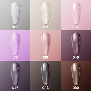  SOFT GLAM - LDS Holiday Gel Nail Polish Collection: 003, 046, 047, 048, 089, 153, 154, 155, 156 by LDS sold by DTK Nail Supply