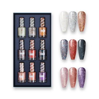  MASTER GLITTER - LDS Holiday Healthy Nail Lacquer Collection: 151; 152; 157; 159; 164; 176; 177; 178; 179 by LDS sold by DTK Nail Supply