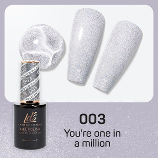  LDS Gel Polish 003 - Glitter Colors - You're One In A Million by LDS sold by DTK Nail Supply
