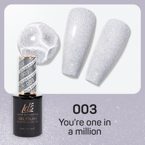  LDS Hema Free Gel Polish 003 - You're One In A Million by LDS HEMA FREE GEL POLISH sold by DTK Nail Supply