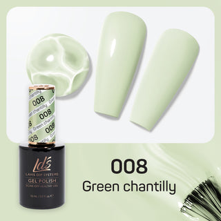  LDS Gel Nail Polish Duo - 008 Green Chantilly by LDS sold by DTK Nail Supply