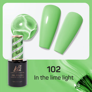  LDS Gel Polish 102 - Green Colors - In The Lime Light by LDS sold by DTK Nail Supply