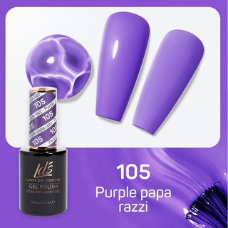  LDS Gel Polish 105 - Purple Colors - Purple Papa Razzi by LDS sold by DTK Nail Supply
