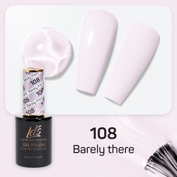  LDS Gel Nail Polish Duo - 108 Barely There by LDS sold by DTK Nail Supply