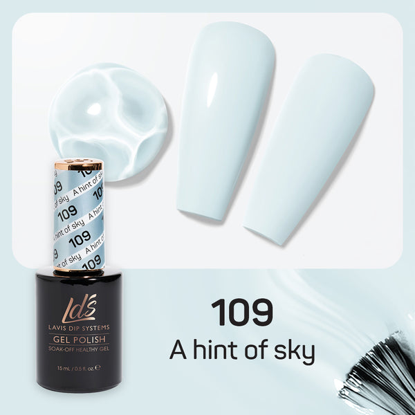  LDS Gel Nail Polish Duo - 109 A Hint Of Sky by LDS sold by DTK Nail Supply