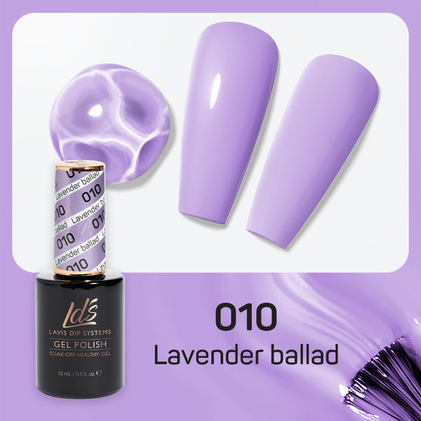 LDS Gel Nail Polish Duo - 010 Lavender Ballad by LDS sold by DTK Nail Supply