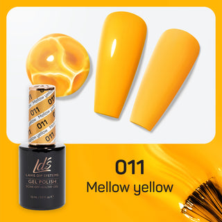  LDS Gel Nail Polish Duo - 011 Yellow Colors - Mellow Yellow by LDS sold by DTK Nail Supply
