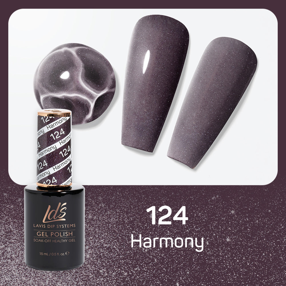  LDS Gel Nail Polish Duo - 124  Harmony by LDS sold by DTK Nail Supply