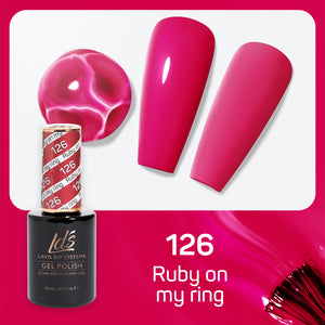  LDS Gel Nail Polish Duo - 126 Ruby On My Ring by LDS sold by DTK Nail Supply