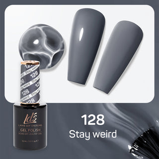  LDS Gel Polish 128 - Gray Colors - Stay Weird by LDS sold by DTK Nail Supply