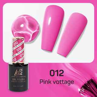  LDS Gel Polish 012 - Pink Colors - Pink Vottage by LDS sold by DTK Nail Supply