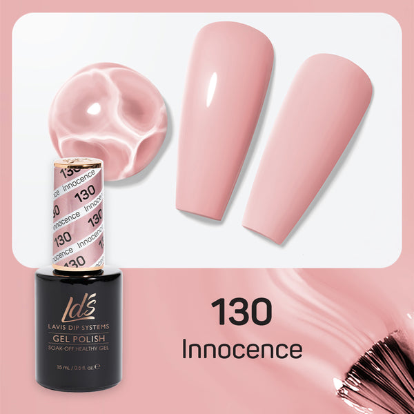  LDS Gel Nail Polish Duo - 130 Innocence by LDS sold by DTK Nail Supply