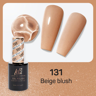  LDS Gel Nail Polish Duo - 131 Beige Colors - Beige Blush by LDS sold by DTK Nail Supply