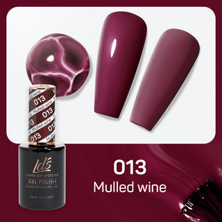  LDS Gel Nail Polish Duo - 013 Red Colors - Mulled Wine by LDS sold by DTK Nail Supply