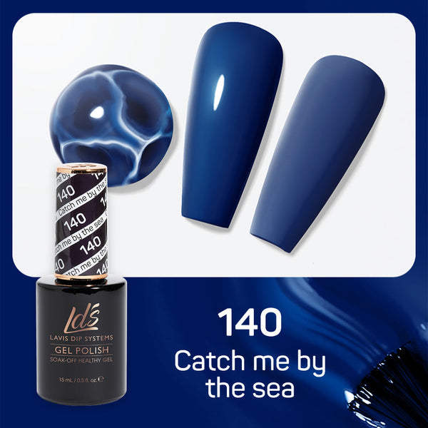 LDS Gel Nail Polish Duo - 140 Blue Colors - Catch Me By The Sea by LDS sold by DTK Nail Supply