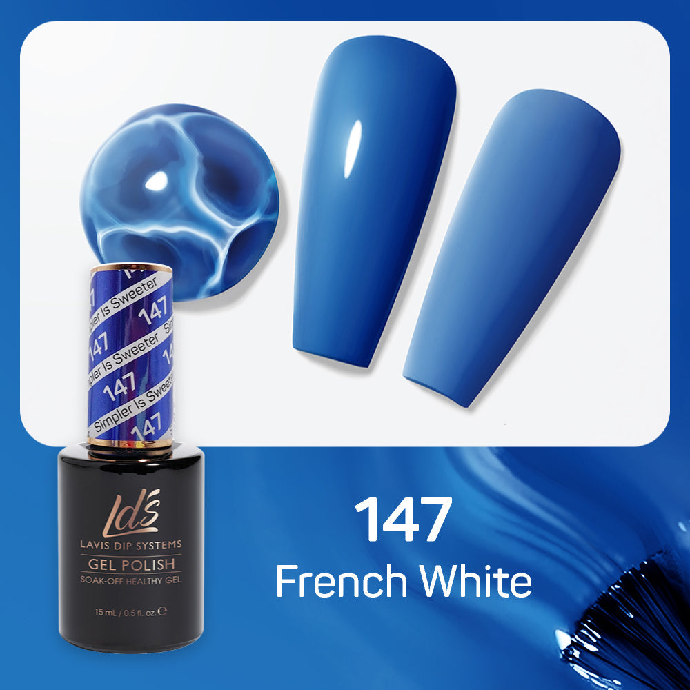 LDS Gel Nail Polish Duo - 147 Blue Colors - Cobalt Blue by LDS sold by DTK Nail Supply