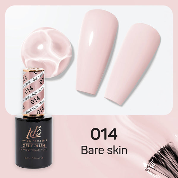  LDS Hema Free Gel Polish 014 - Bare Skin by LDS HEMA FREE GEL POLISH sold by DTK Nail Supply