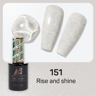  LDS Gel Polish 151 - Glitter Colors - White ice by LDS sold by DTK Nail Supply