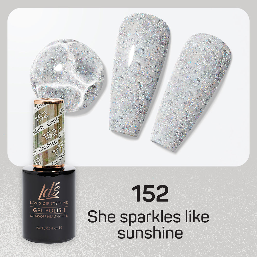  LDS Gel Nail Polish Duo - 152 Confetti by LDS sold by DTK Nail Supply