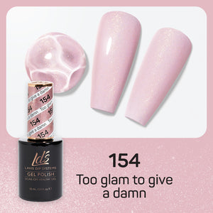  LDS Gel Nail Polish Duo - 154 Too Glam To Give A Damn by LDS sold by DTK Nail Supply